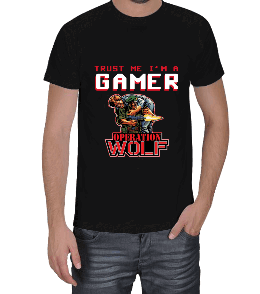 Tisho - Gamer Operation Wolf Erkek Tişört