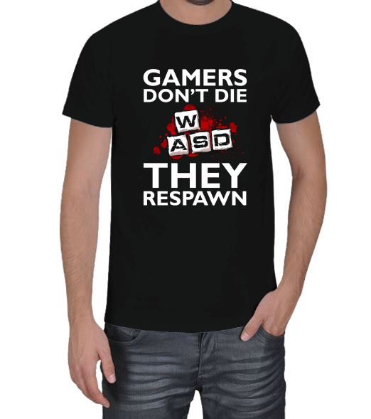 Tisho - Gamers Respawn Erkek Tişört