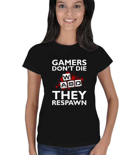 Gamers Respawn Kadın Tişört