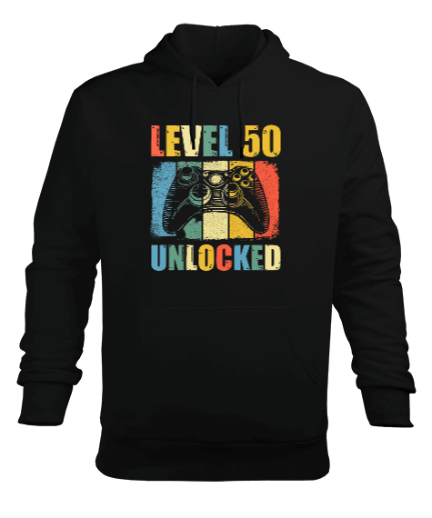 Tisho - Gaming Tasarım Baskılı Erkek Kapüşonlu Hoodie Sweatshirt