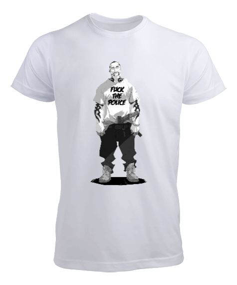 Tisho - Gangsta Görsel Baskılı Erkek Tişört