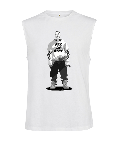 Tisho - Gangsta Görsel Baskılı Kesik Kol Unisex Tişört