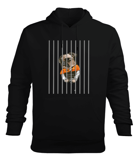 Tisho - Gangster köpek tasarım Erkek Kapüşonlu Hoodie Sweatshirt