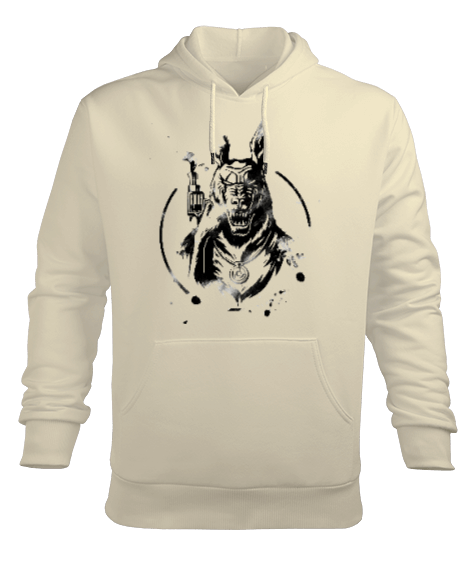 Tisho - Gangster Wolf Erkek Kapüşonlu Hoodie Sweatshirt