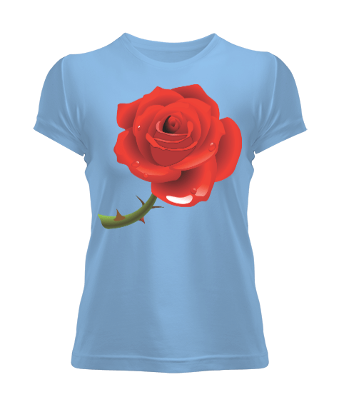 Tisho - Garden Roses flower love Kadın Tişört