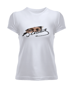 Gazi Mustafa Kemal Atatürk Tasarımlı Kadın Tişört - Tisho