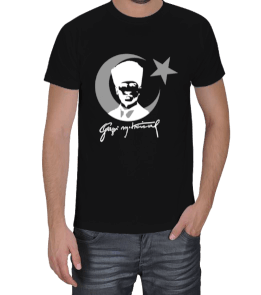 Gazi Mustafa Kemal Ay Yıldız Erkek Tişört - Tisho