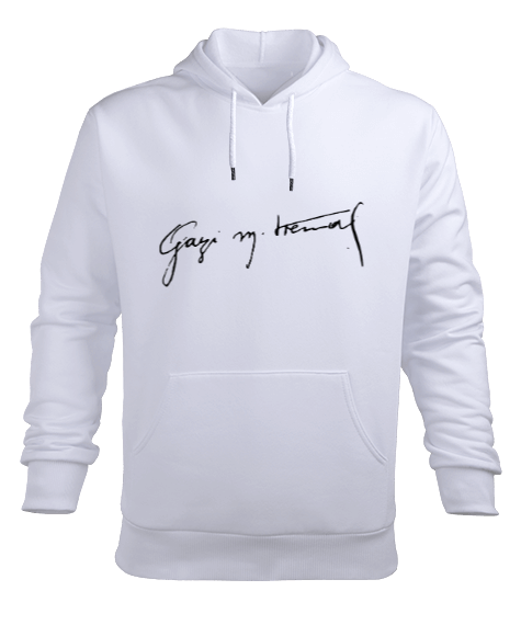 Gazi Mustafa Kemal Erkek Kapüşonlu Hoodie Sweatshirt - Tisho