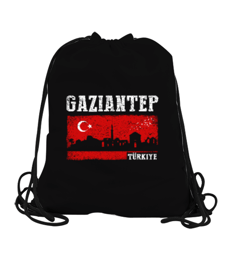 Tisho - gaziantep, gaziantep şehir ,Türkiye,Türkiye bayrağı. Büzgülü Spor Çanta