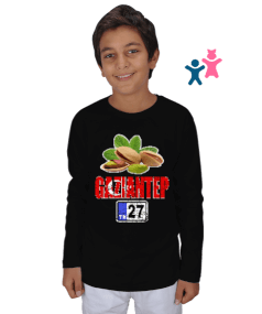 gaziantep, gaziantep şehir ,Türkiye,Türkiye bayrağı. Çocuk Unisex Uzunkollu - Tisho