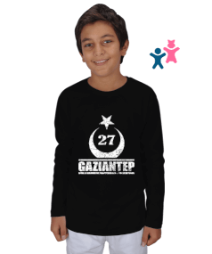 gaziantep, gaziantep şehir ,Türkiye,Türkiye bayrağı. Çocuk Unisex Uzunkollu - Tisho