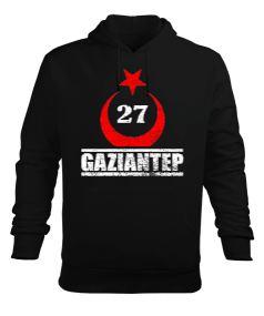 gaziantep, gaziantep şehir ,Türkiye,Türkiye bayrağı. Erkek Kapüşonlu Hoodie Sweatshirt - Tisho