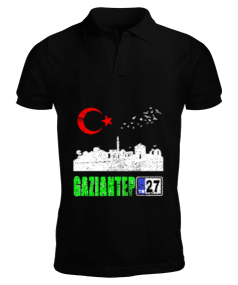 gaziantep, gaziantep şehir ,Türkiye,Türkiye bayrağı. Erkek Kısa Kol Polo Yaka - Tisho