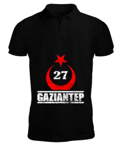 gaziantep, gaziantep şehir ,Türkiye,Türkiye bayrağı. Erkek Kısa Kol Polo Yaka - Tisho