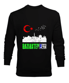 gaziantep, gaziantep şehir ,Türkiye,Türkiye bayrağı. Erkek Sweatshirt - Tisho