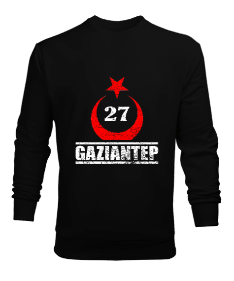 Tisho - gaziantep, gaziantep şehir ,Türkiye,Türkiye bayrağı. Erkek Sweatshirt