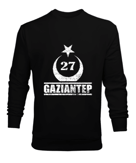 Tisho - gaziantep, gaziantep şehir ,Türkiye,Türkiye bayrağı. Erkek Sweatshirt