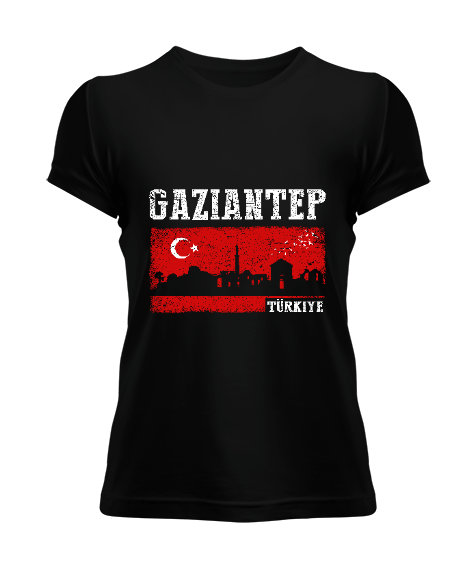 Tisho - gaziantep, gaziantep şehir ,Türkiye,Türkiye bayrağı. Kadın Tişört
