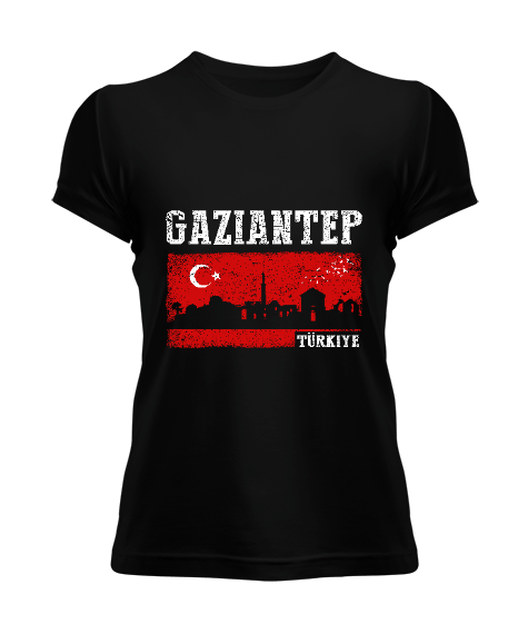 gaziantep, gaziantep şehir ,Türkiye,Türkiye bayrağı. Kadın Tişört - Tisho