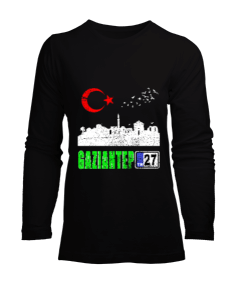 gaziantep, gaziantep şehir ,Türkiye,Türkiye bayrağı. Kadın Uzun Kol Tişört - Tisho