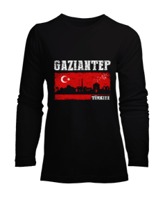 gaziantep, gaziantep şehir ,Türkiye,Türkiye bayrağı. Kadın Uzun Kol Tişört - Tisho
