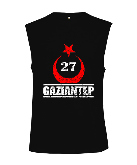 gaziantep, gaziantep şehir ,Türkiye,Türkiye bayrağı. Kesik Kol Unisex Tişört - Tisho