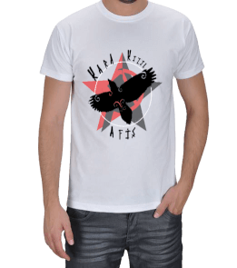 Gençlerbirliği Kara Kızıl Afiş Beyaz Tişört Erkek Tişört