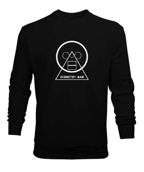 Tisho - Geometri adam Erkek Sweatshirt