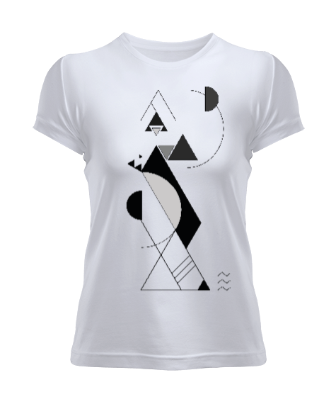 Tisho - Geometrik Şekiller Kadın Tişört
