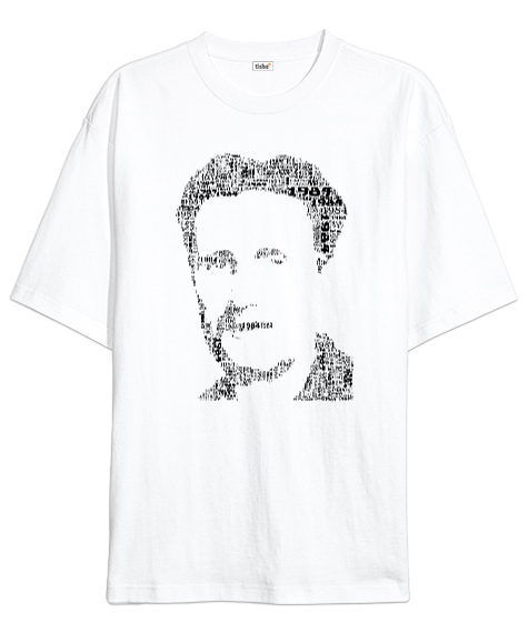 Tisho - George Orwell 1984 Beyaz Oversize Unisex Tişört