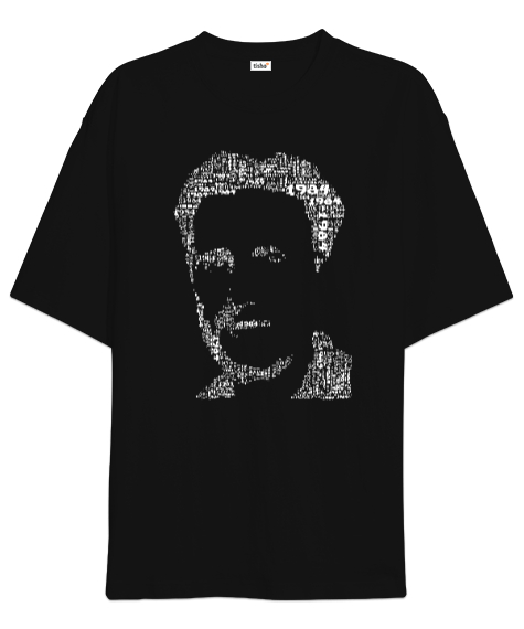 Tisho - George Orwell 1984 Siyah Oversize Unisex Tişört