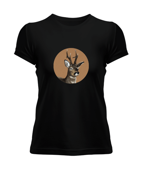 Tisho - Geyik Animal Hayvan Deer Kadın Kadın Tişört