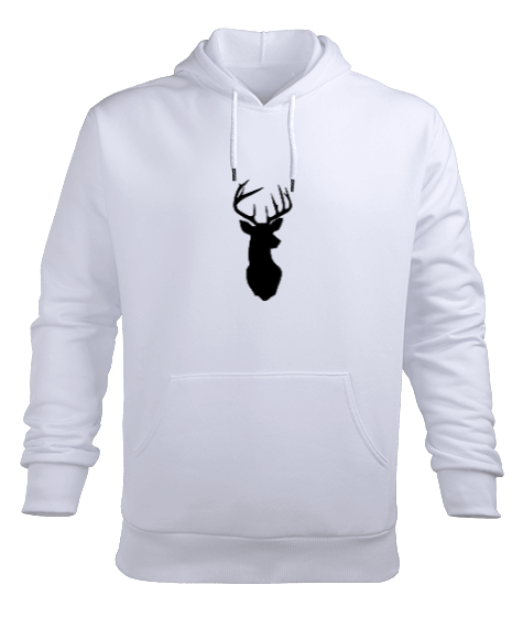 Tisho - Geyik Erkek Kapüşonlu Hoodie Sweatshirt