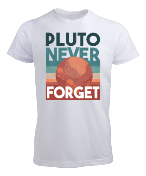 Tisho - Gezegenlikten Çıkarılan Plütonu Asla Unutma, Pluto Never Forget Erkek Tişört