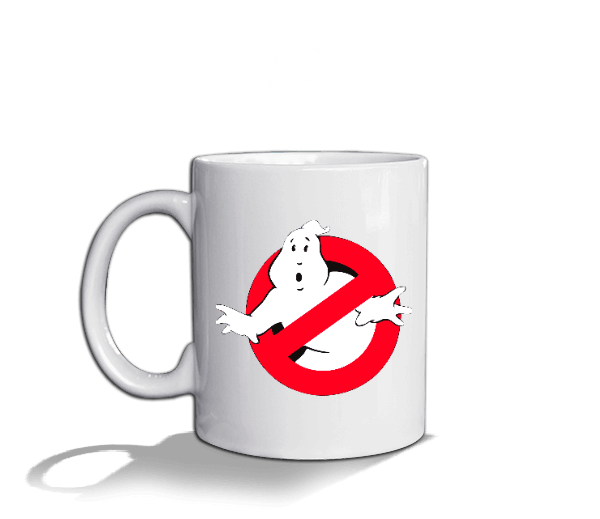 Tisho - Ghost Busters Beyaz Kupa Bardak