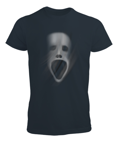 Tisho - Ghost - Hayalet Kafası Füme Erkek Tişört