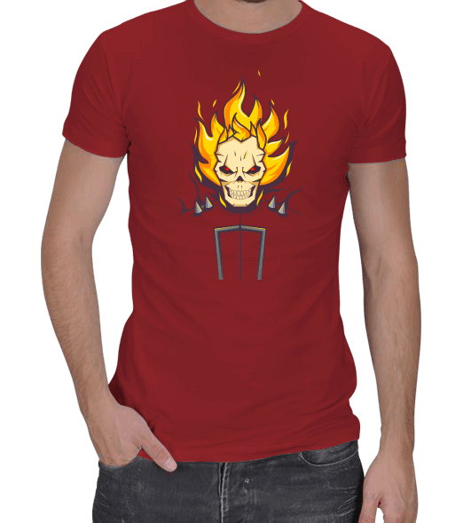 Tisho - Ghost Rider Erkek Regular Kesim Tişört
