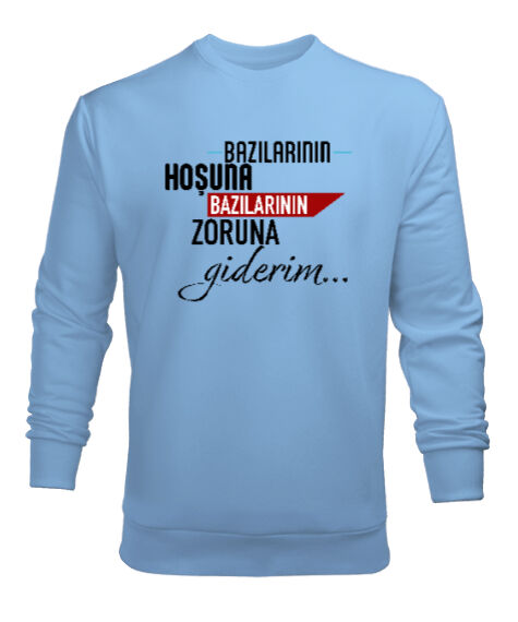 Tisho - Giderim Buz Mavisi Erkek Sweatshirt