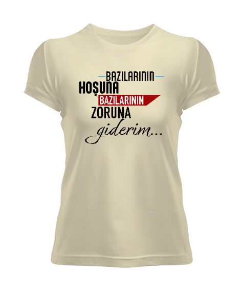 Tisho - Giderim Krem Kadın Tişört