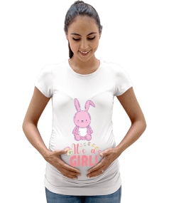 GIRL BABY Kadın Hamile Tişört - Tisho