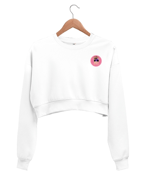 Tisho - Girl Power Kadın Crop Sweatshirt