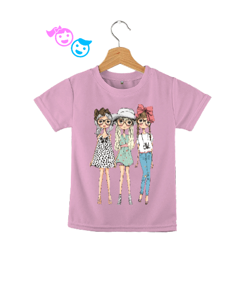 Tisho - Girls Pembe Çocuk Unisex