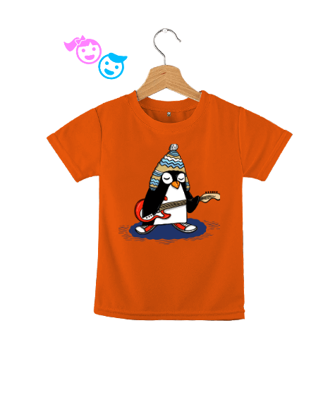 Tisho - Gitar çalan penguen Çocuk Unisex