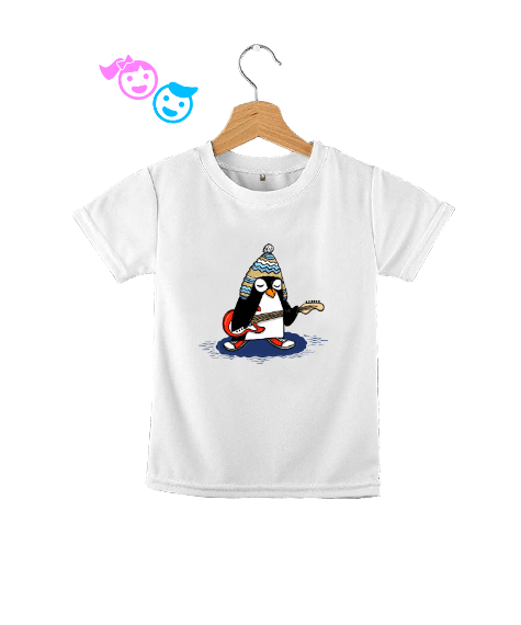 Tisho - Gitar çalan penguen Çocuk Unisex