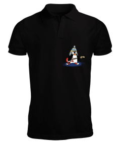 gitar çalan penguen Erkek Kısa Kol Polo Yaka - Tisho
