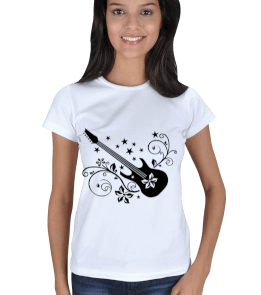 Tisho - Gitar T-Shirt Kadın Tişört