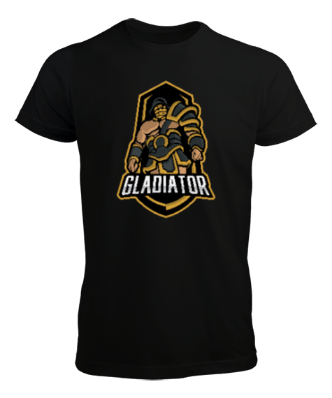 Tisho - Gladyatör - Gladiator Siyah Erkek Tişört