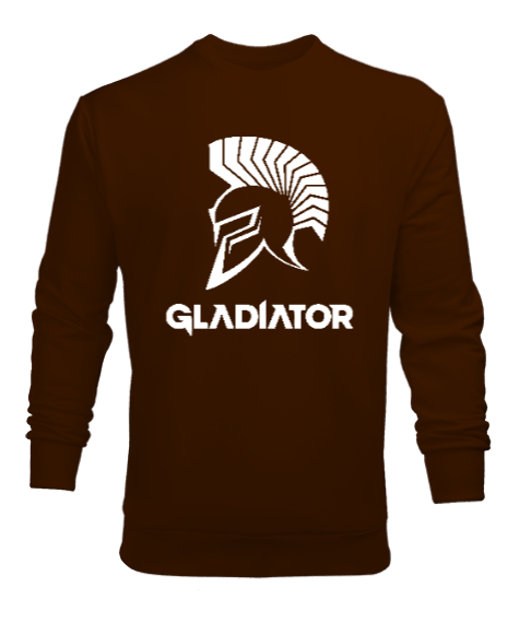 Tisho - Gladyatör - Gladiator V2 Kahverengi Erkek Sweatshirt