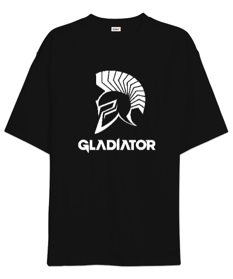 Tisho - Gladyatör - Gladiator V2 Siyah Oversize Unisex Tişört
