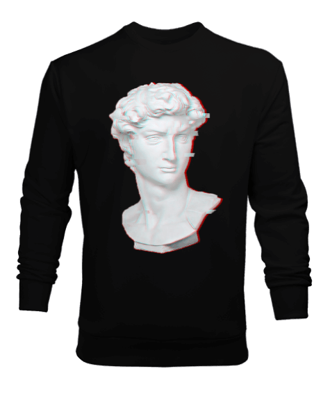 Tisho - GLITCH STATUE Erkek Sweatshirt